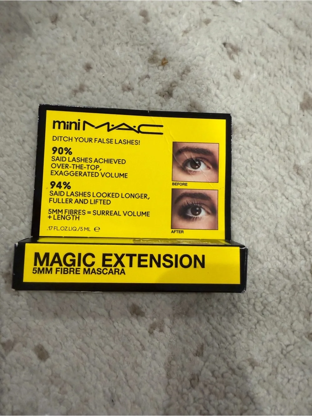 MAC Cosmetics Mini Magic Extension 5mm Fibre Mascara - Yellow & Black